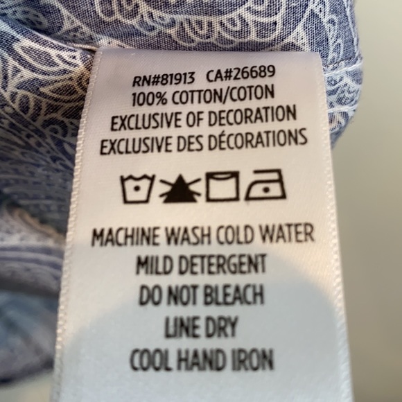 NEW Robert Graham Navy Paisley Shirt - Picture 7 of 8